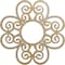 Ekena Millwork Cohen Wood Fretwork Pierced Ceiling Medallion, Hickory, 38"OD x 13"ID x 3/8"T CMWP38X38X0375COHI - alternate 1